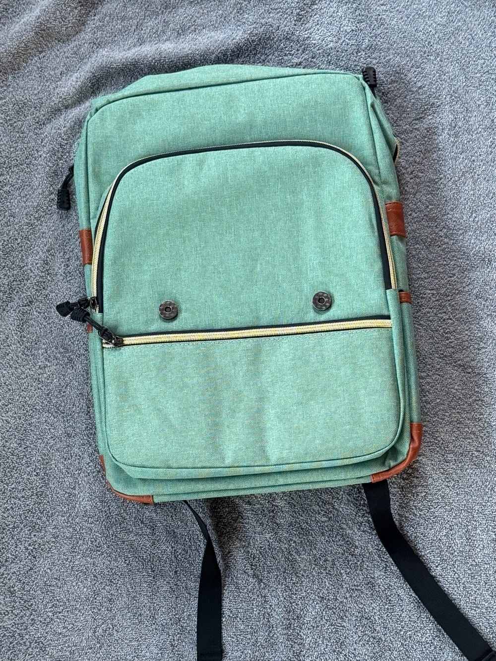 Vintage unisex laptop backpack, with USB charging port - Picture 1 of 10